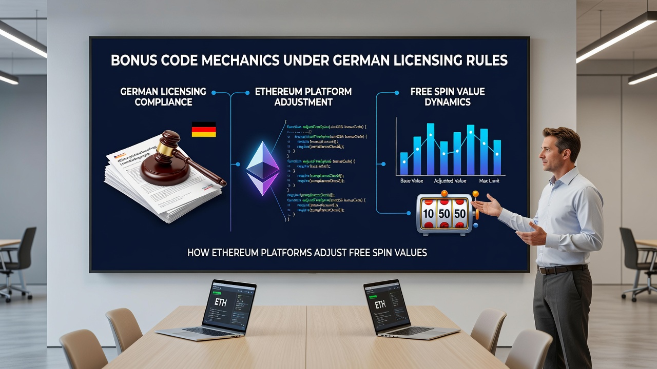 Darstellung der technischen Anpassungen von Wettanforderungen und Free Spins in regulierten Ethereum-Casinos