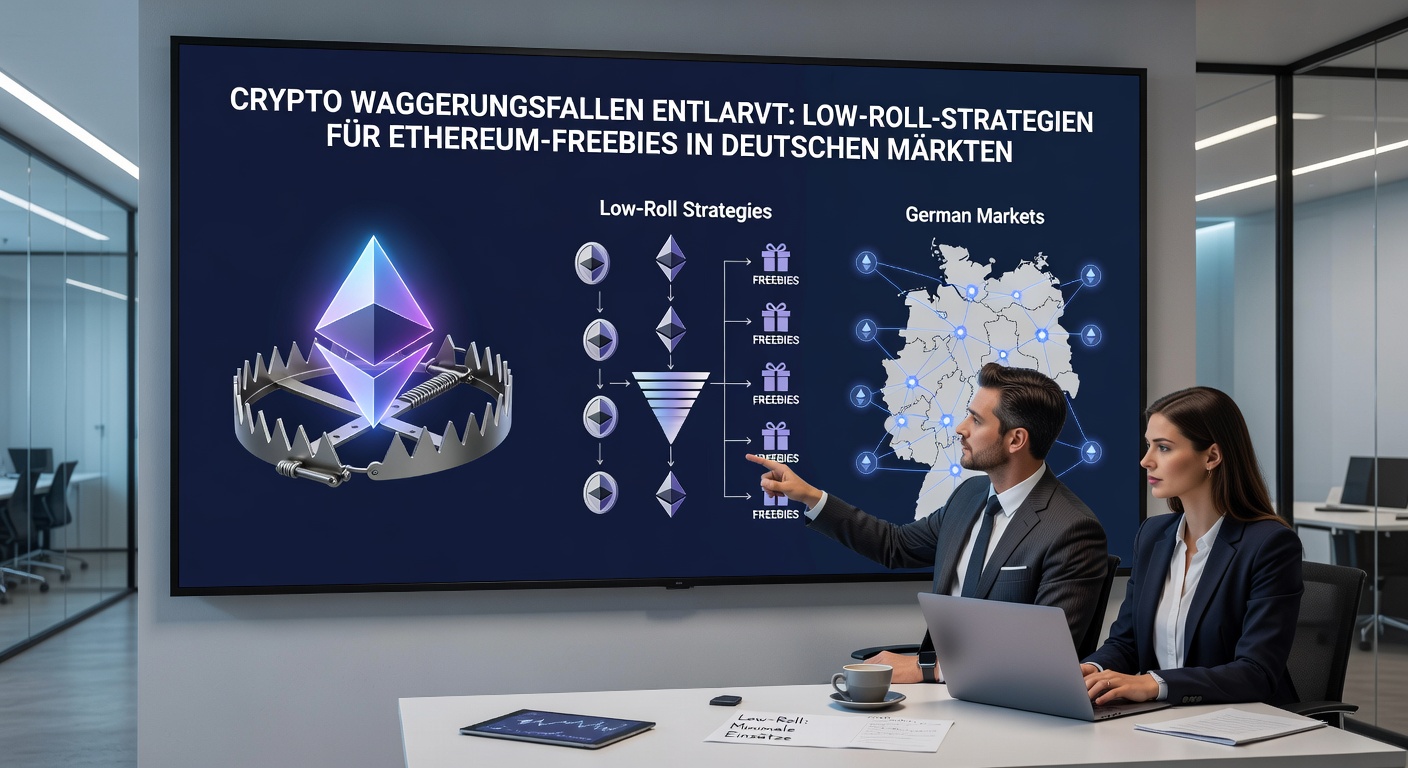 Detaillierte Infografik zu Low-Roll-Strategien mit Ethereum-Transaktionen und Wagering-Beispielen für den deutschen Markt