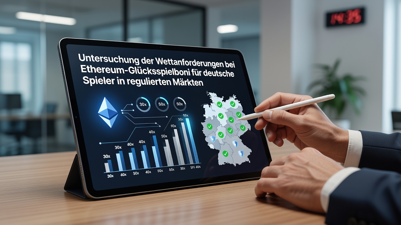 Darstellung von Umsatzbedingungen bei Ethereum-Boni in regulierten Casinos